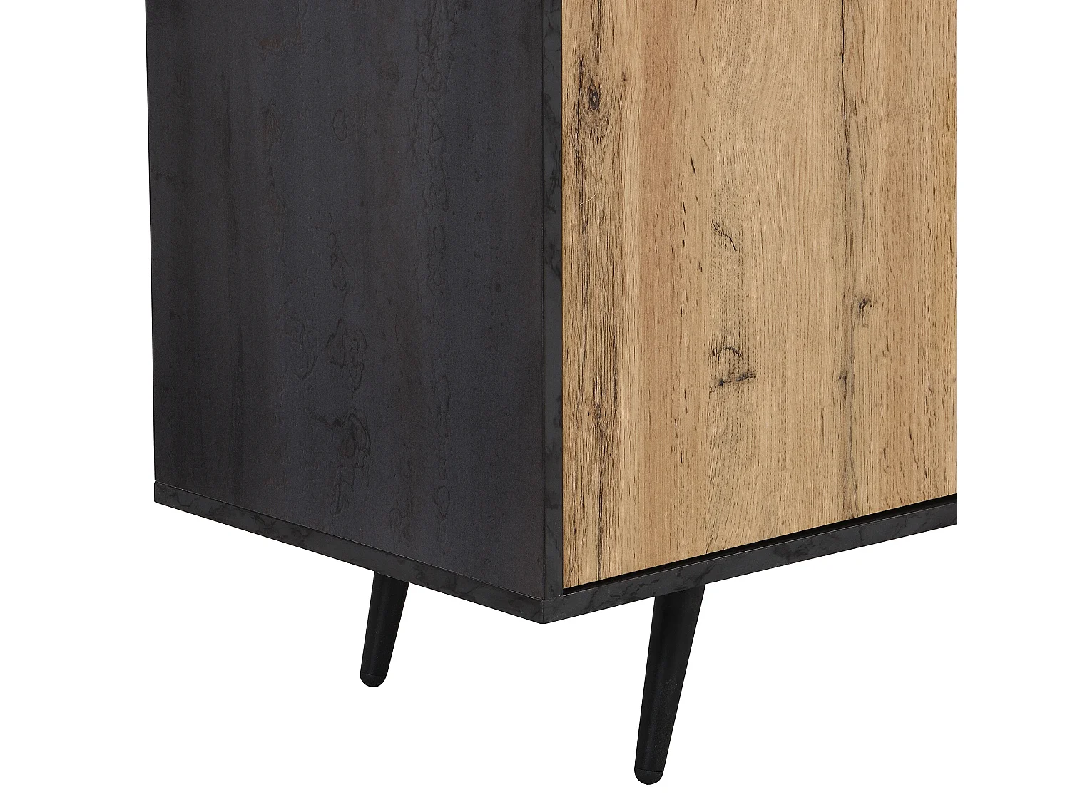 Meuble TV 200cm - adapté pour TV 90" - avec grand espace de rangement - Gris