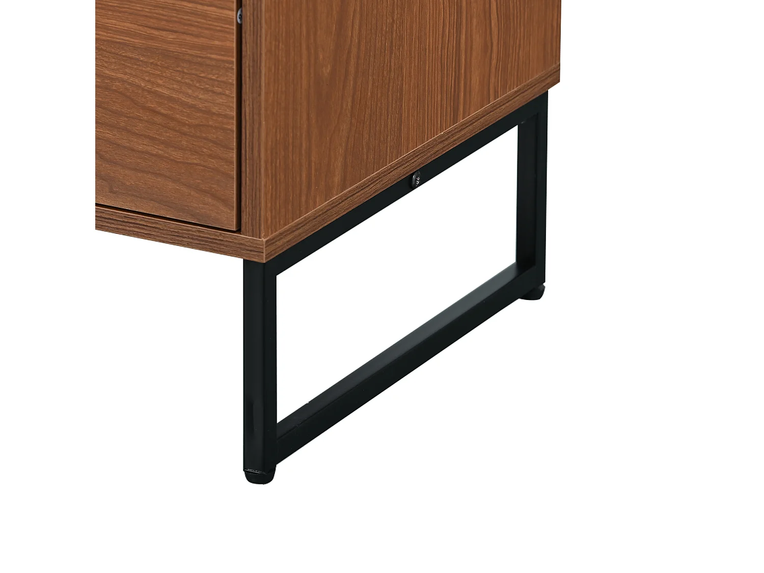 Buffet bas - 2 portes et 2 tiroirs - Naturel foncé