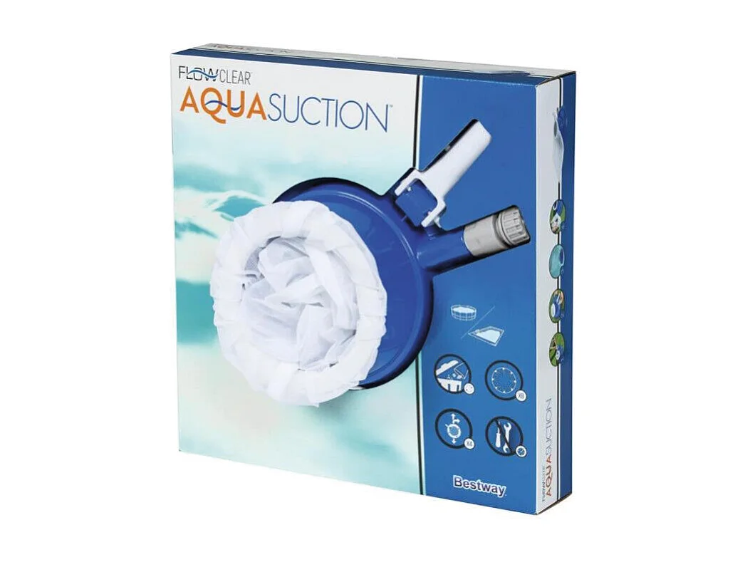 Nettoyeur Manuel Bestway AquaSuction Connection à Tuyau et Manche Télescopique de 30 mm