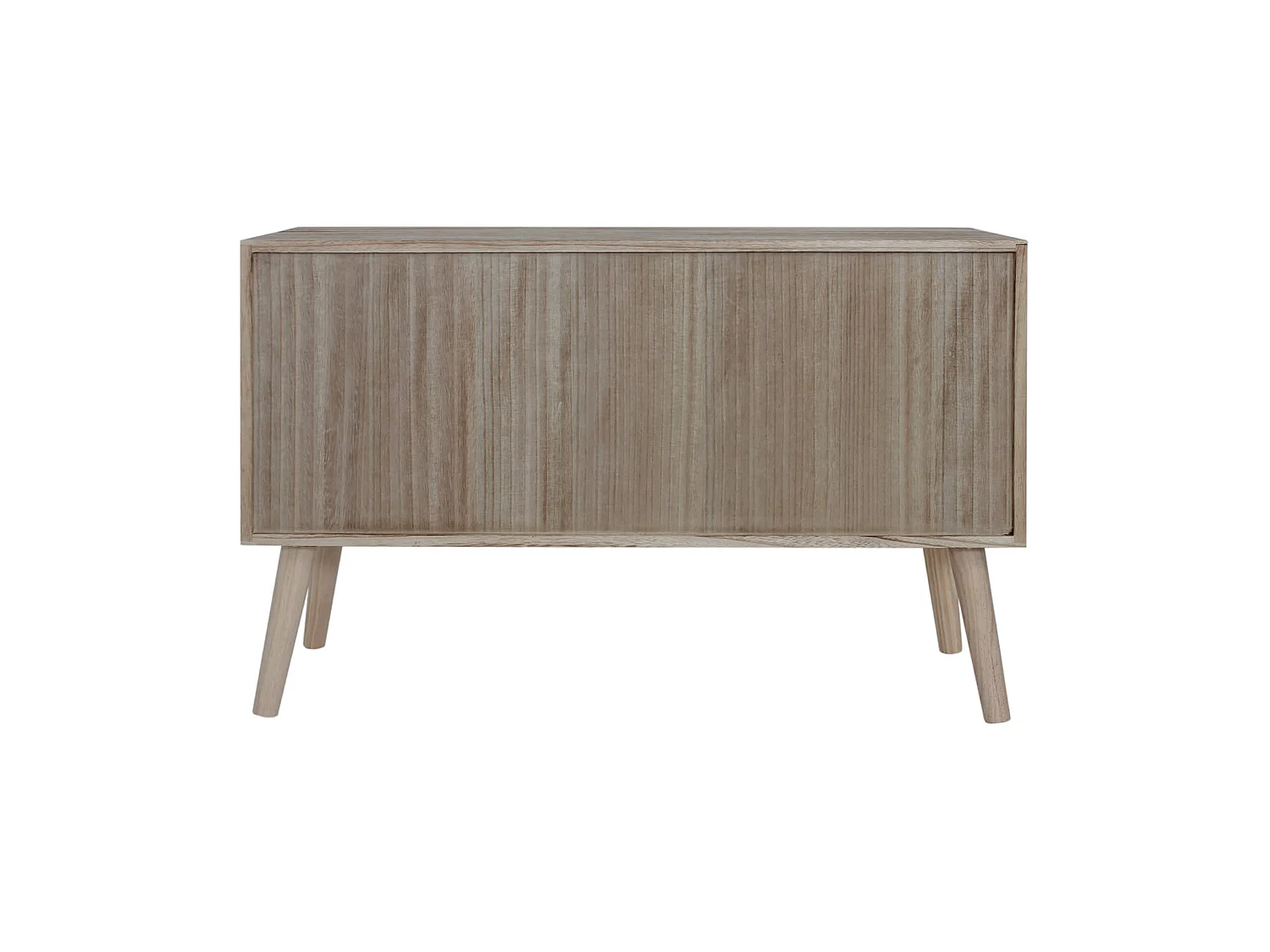 Meuble d'Entrée Scandinave avec 2 Portes en Bois Marron