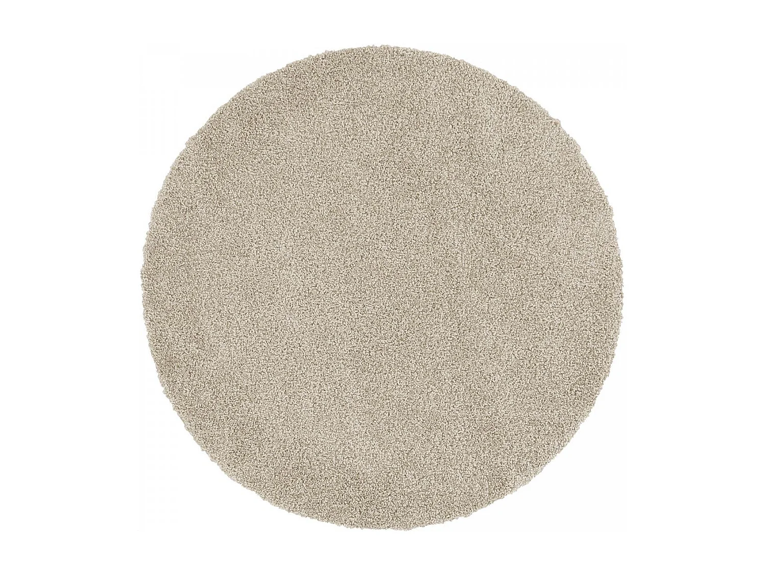 tappeto da soggiorno Ø120 cm intrecciato beige rotondo modello tinta unita ALEGRIA