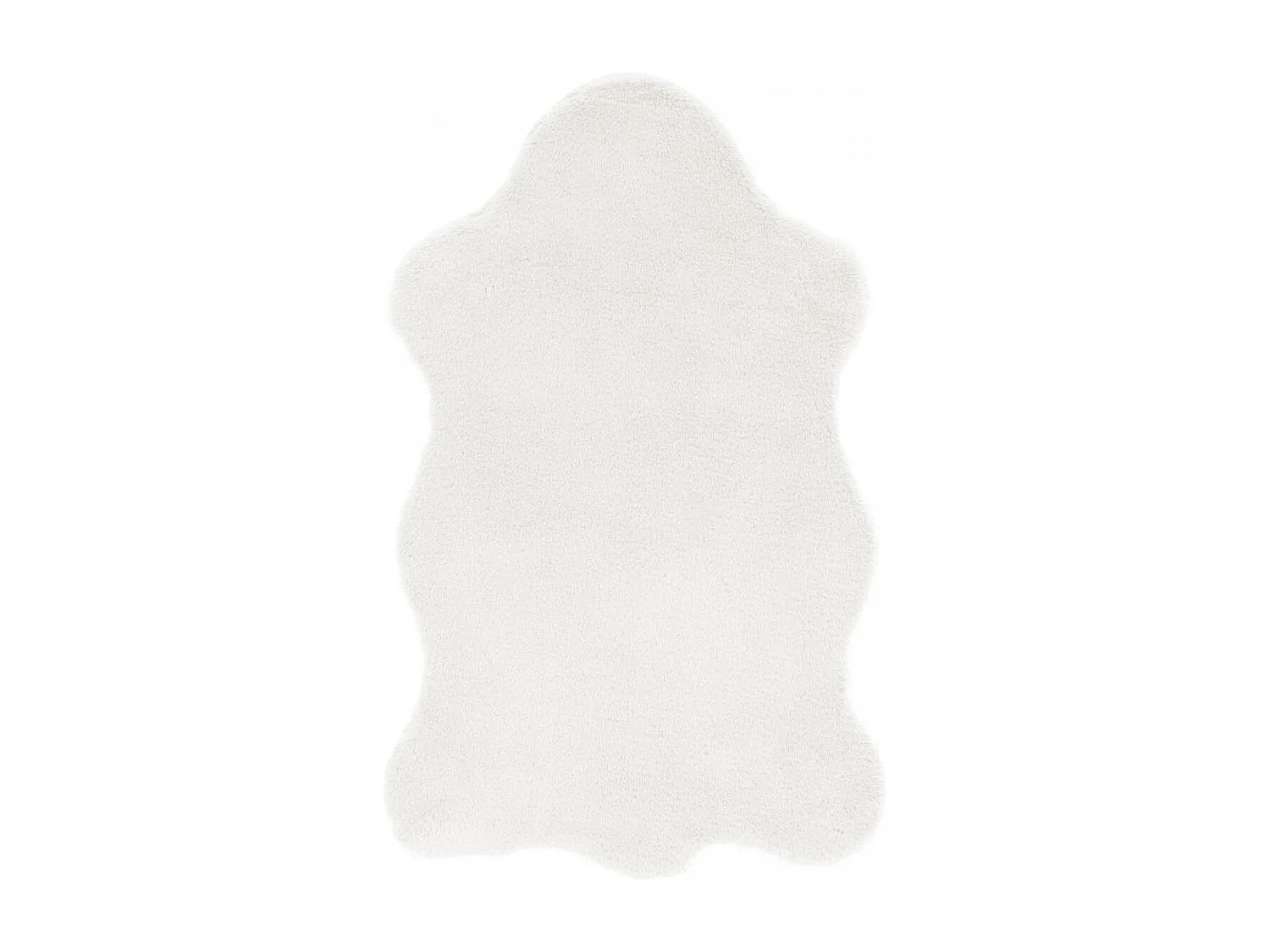 tapis couloir 60x90 tissé blanc rectangle motif faux uni CRIMON 1