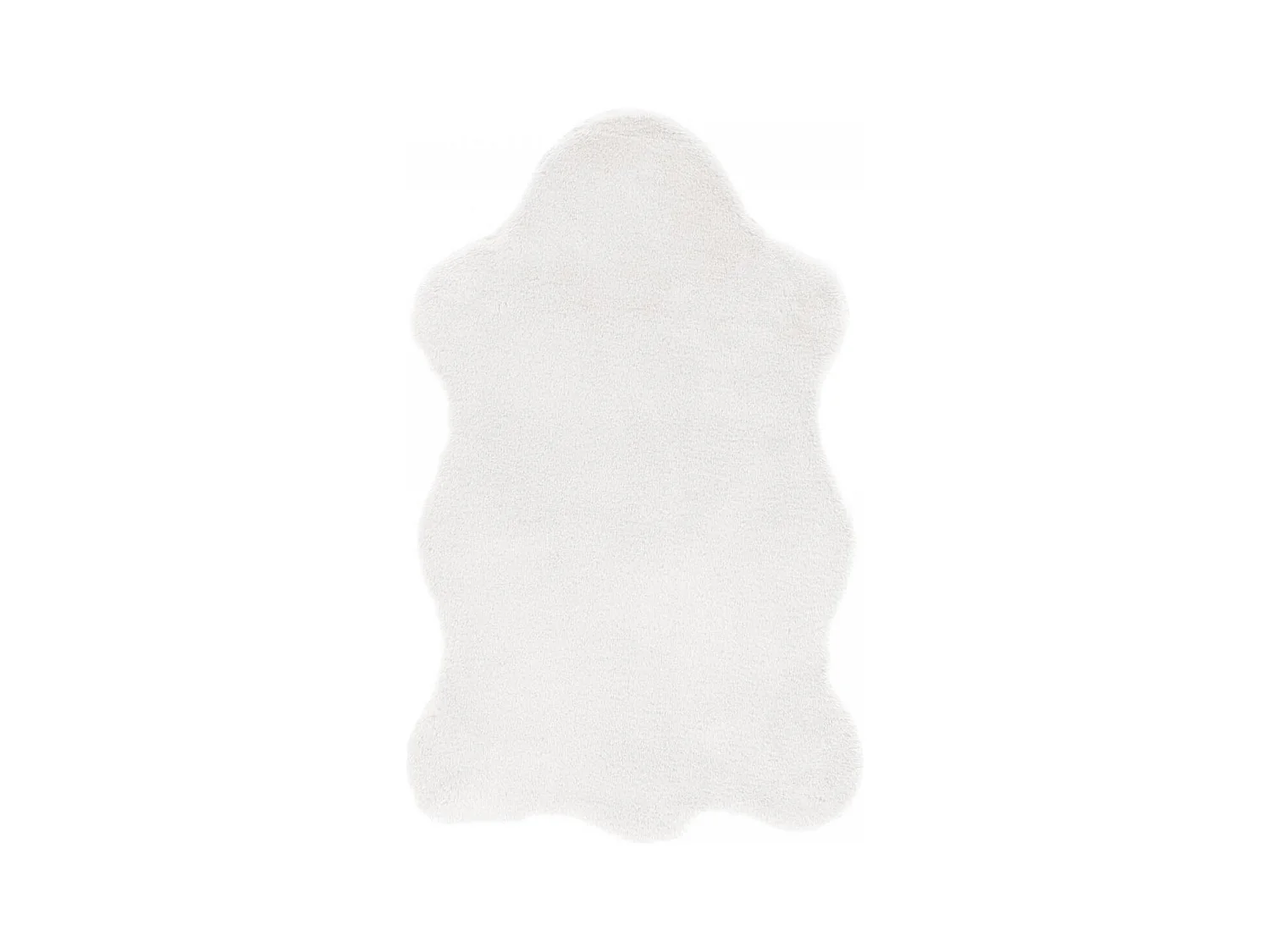 tapis couloir 60x90 tissé blanc rectangle motif faux uni CRIMON 1