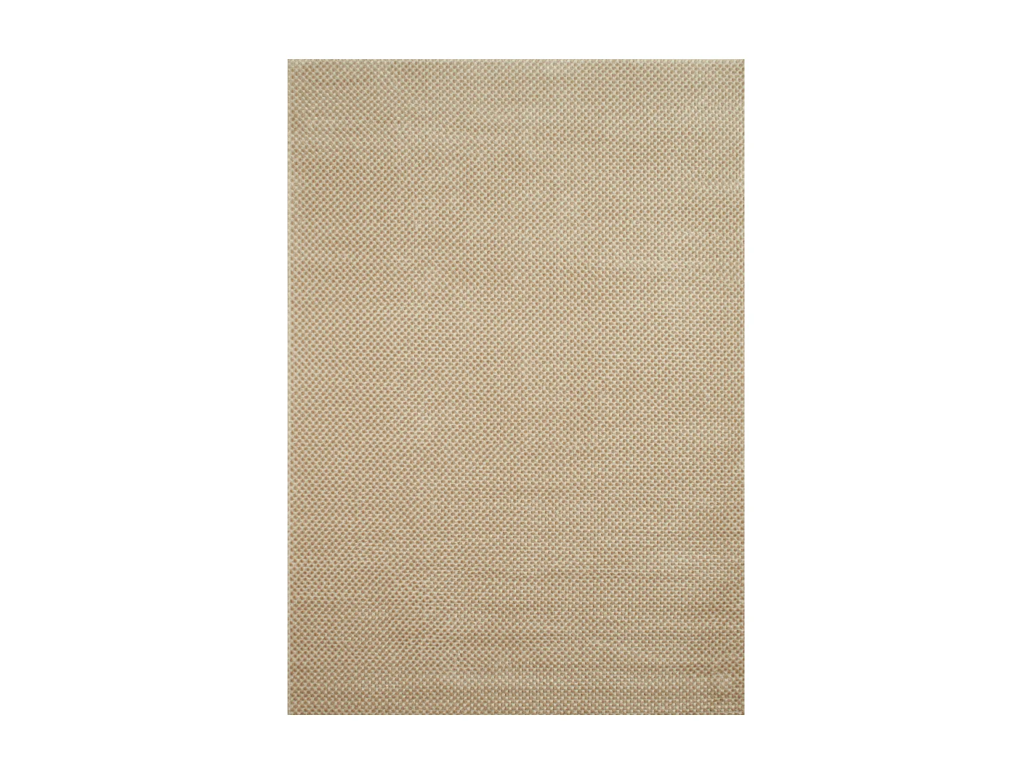 tapis chambre 120x160 tissé crème et beige rectangle motif faux uni LUNKIN 6