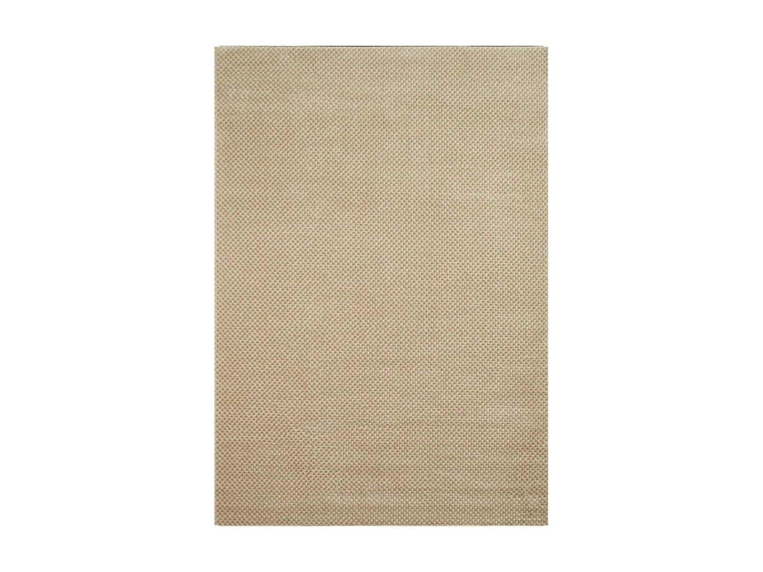 tapis chambre 120x160 tissé crème et beige rectangle motif faux uni LUNKIN 6