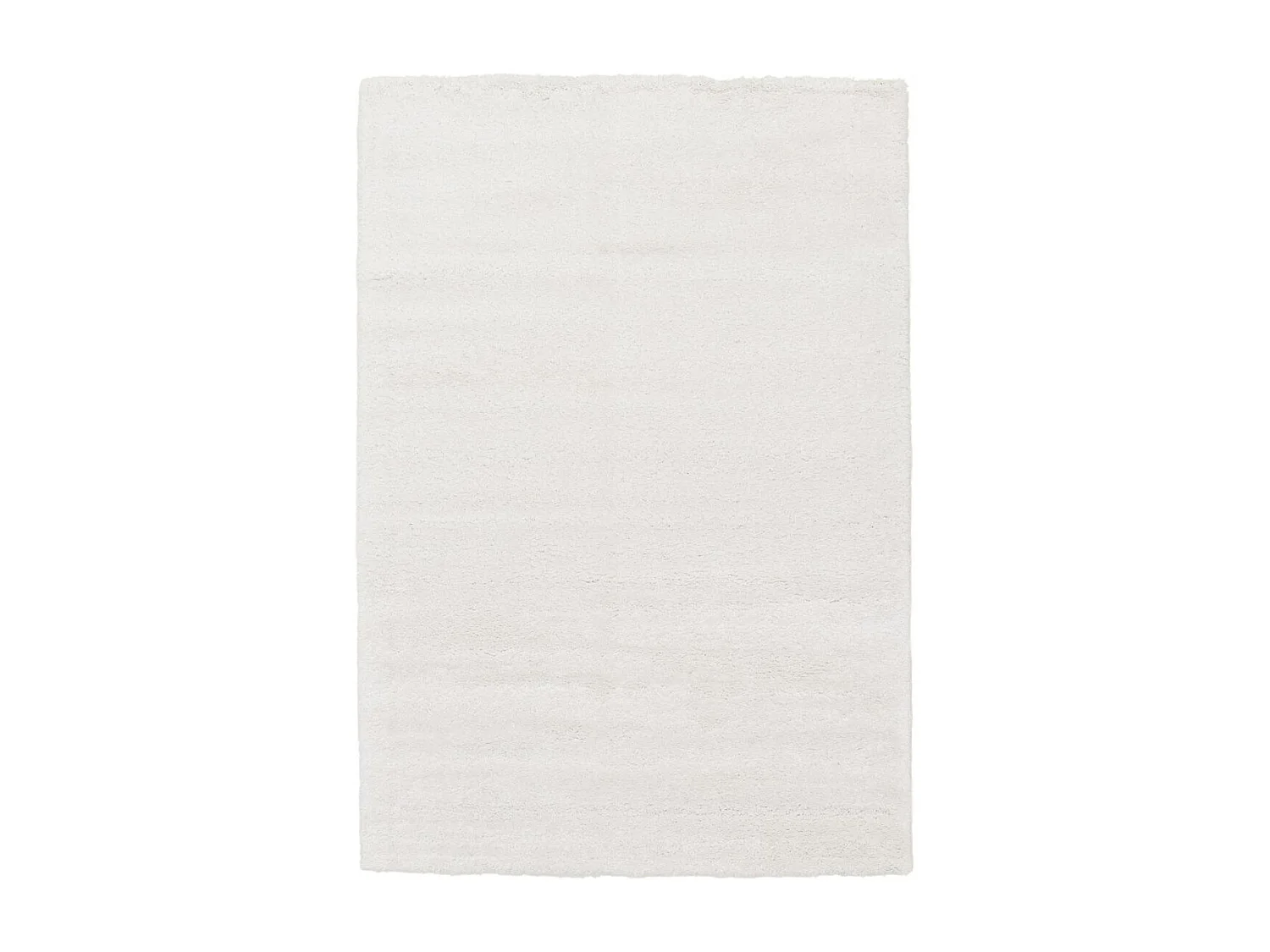 Tappeto Shaggy 80x150 rettangolo intrecciato bianco fantasia unita AMORE 1