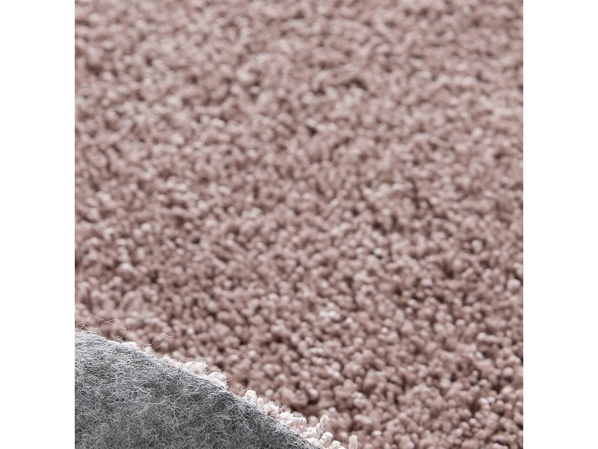 tapis chambre 80x150 tissé rose rectangle motif uni ALEGRIA