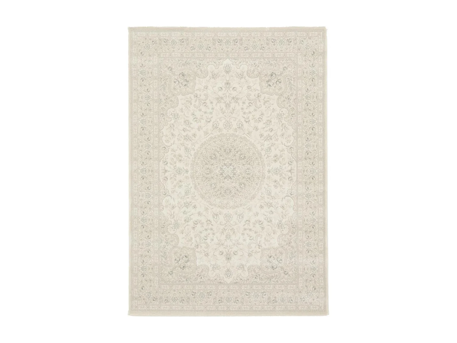 tappeto da ingresso 80x300 tessuto rettangolo crema motivo orientale LUCEN 7