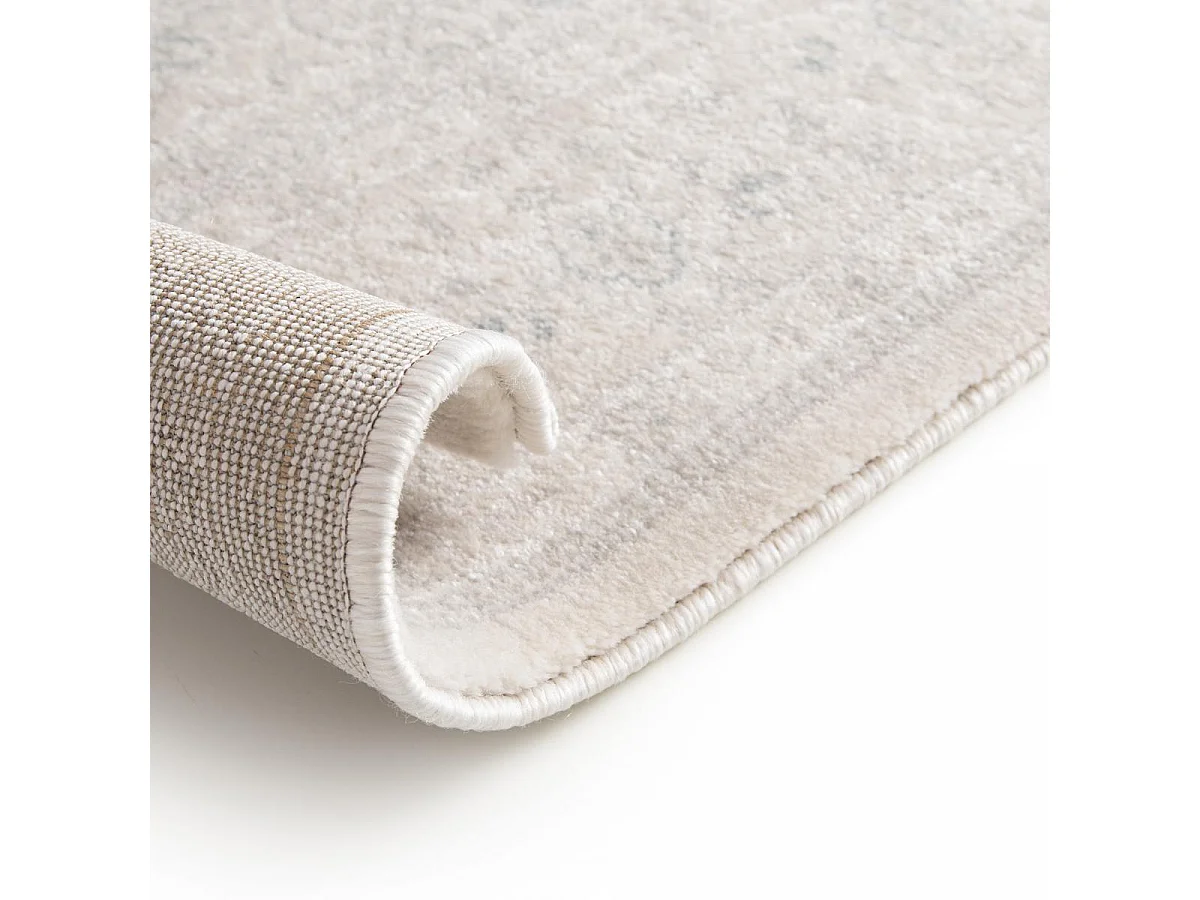 tappeto da ingresso 80x300 tessuto rettangolo crema motivo orientale LUCEN 7