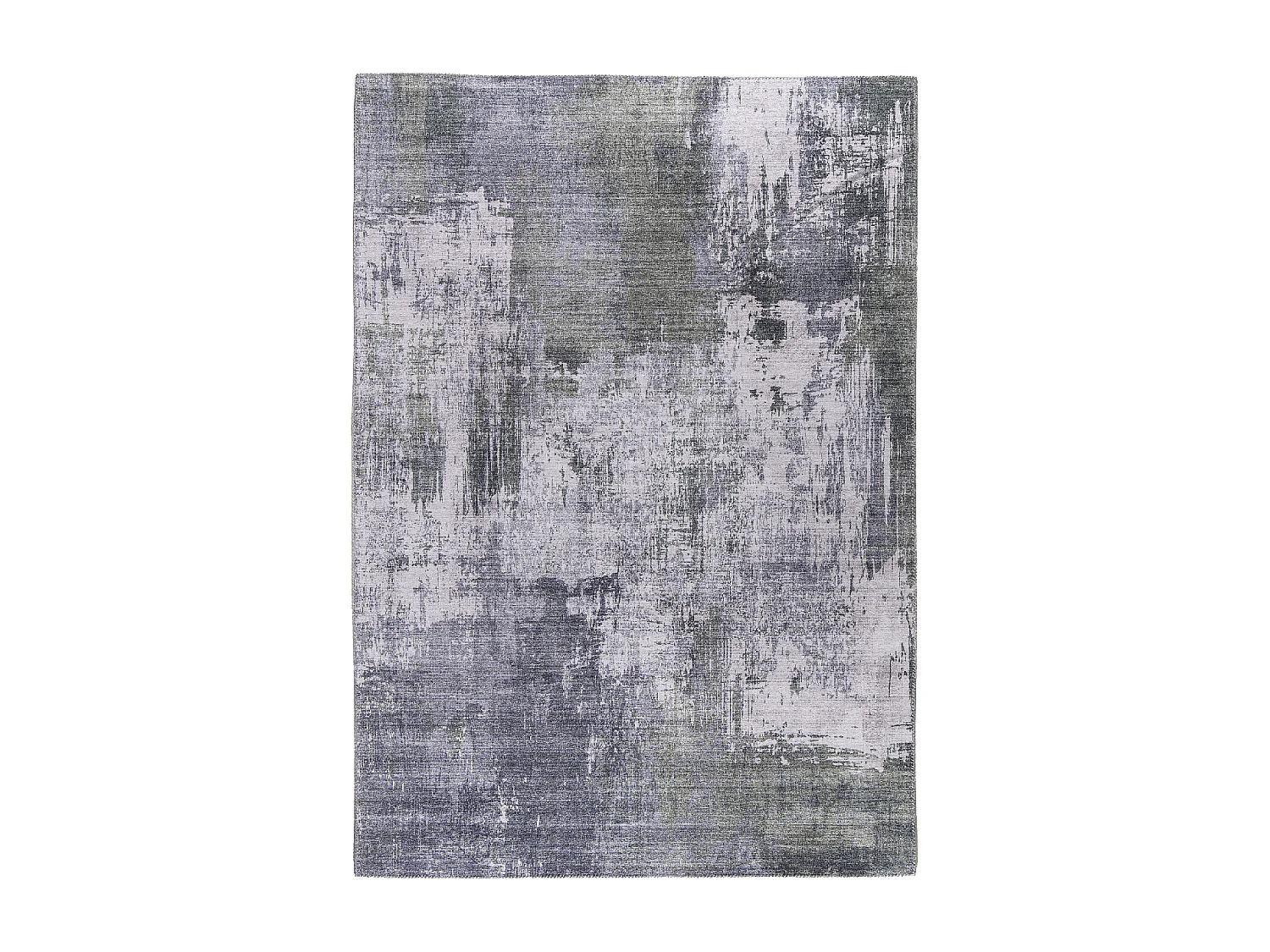 tapis grand salon 200x290 tissé gris rectangle motif abstrait VIVACE 13