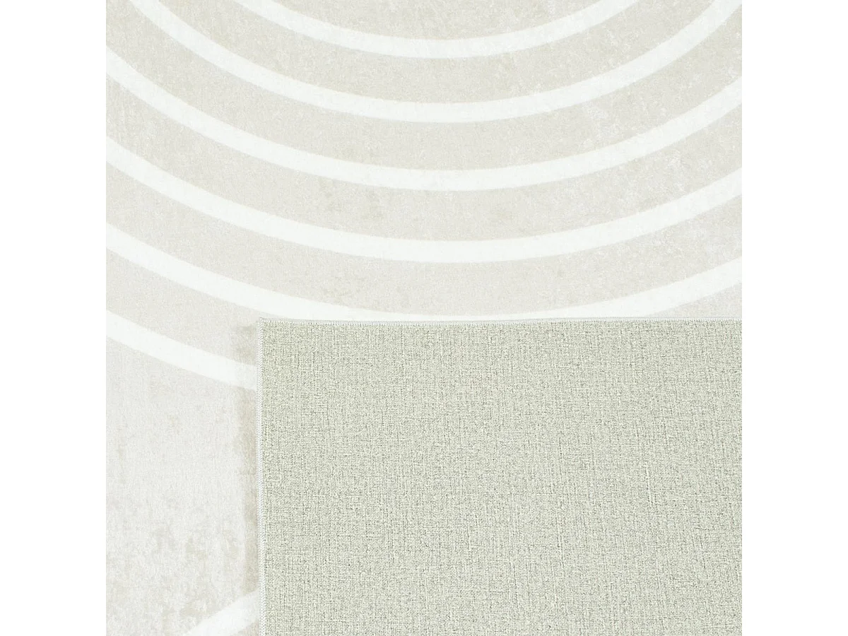 tapis salle à manger 160x230 tissé beige rectangle motif géométrique GUTOPIA