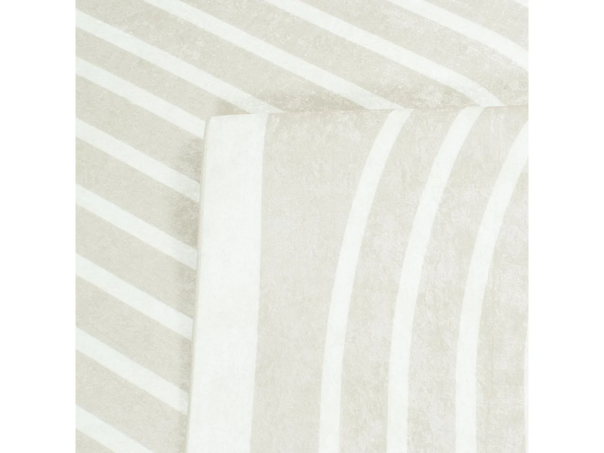 tapis salle à manger 160x230 tissé beige rectangle motif géométrique GUTOPIA