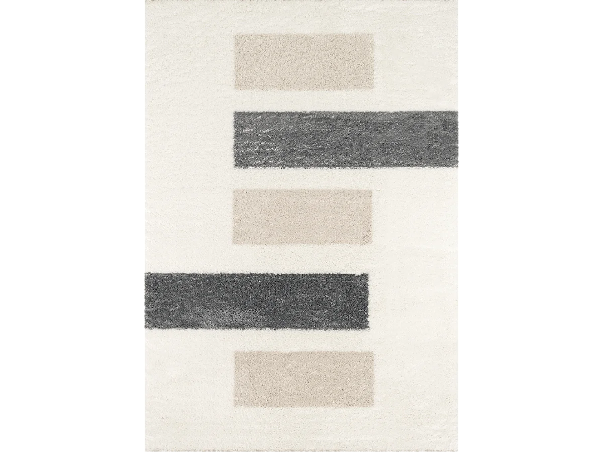 Tappeto shaggy tessuto con motivi geometrici NUEVO 1