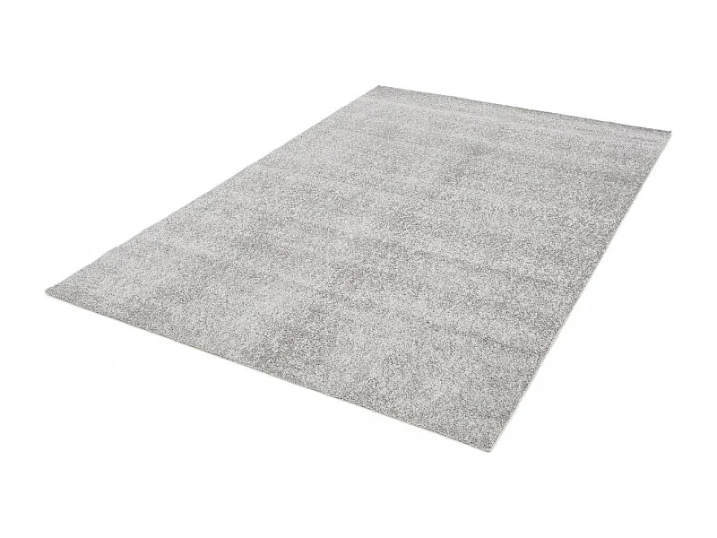tapis salon 120x170 tissé gris rectangle motif uni ALEGRIA