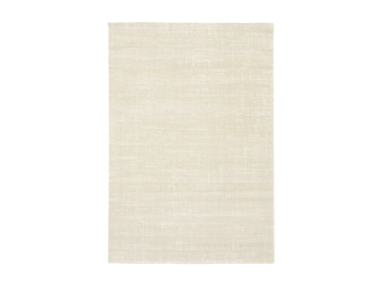 tapis chambre 80x150 tissé crème rectangle motif uni LUCEN 5