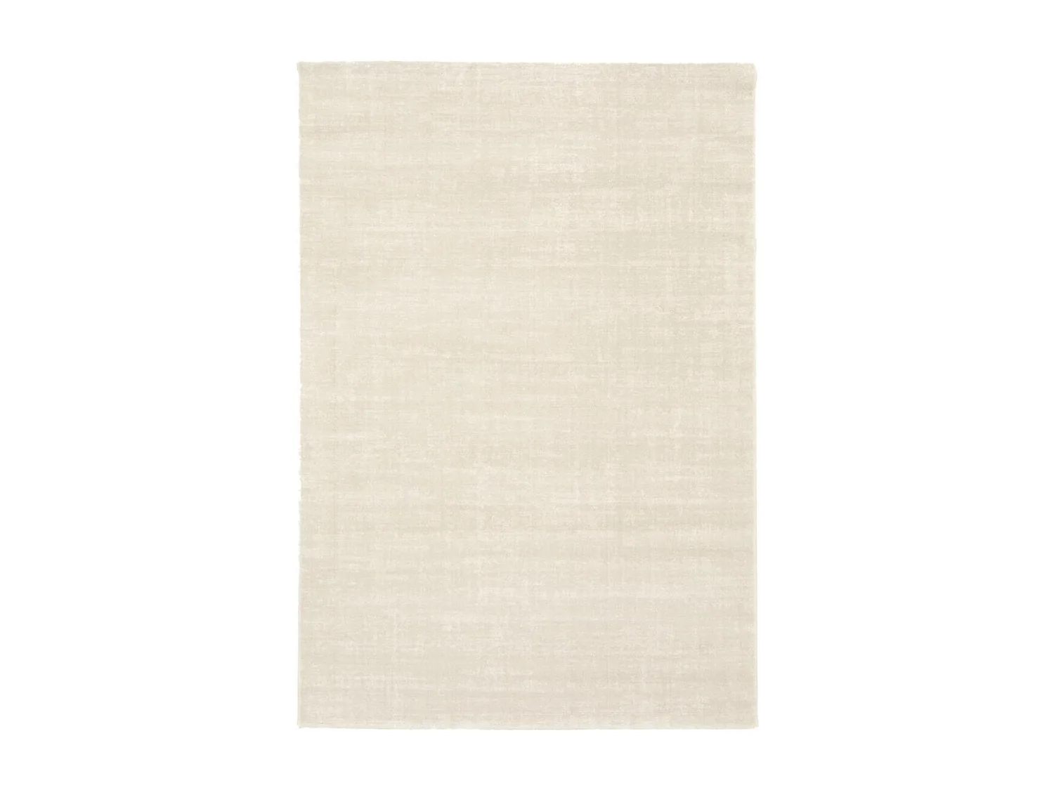 tapis chambre 80x150 tissé crème rectangle motif uni LUCEN 5