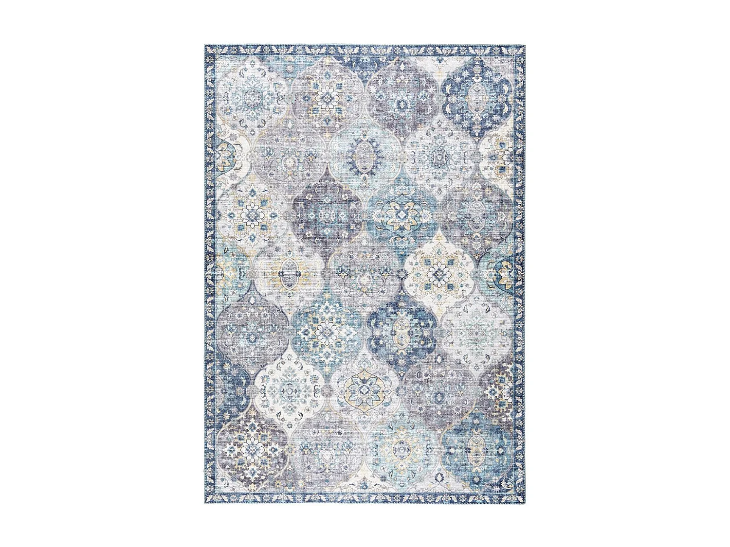 tapis grand salon 200x290 tissé gris clair et gris foncé motif ethnique
