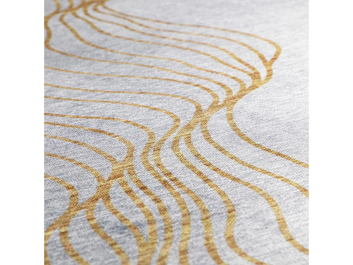 tappeto da soggiorno grande 200x290 tessuto rettangolo grigio e crema modello astratto VIVACE 12