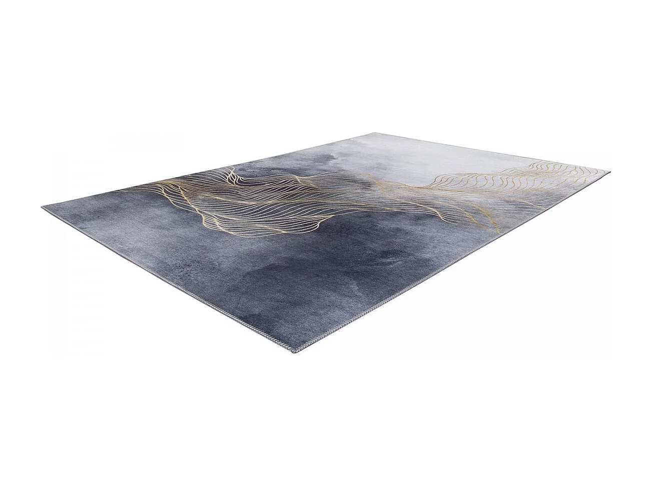 tappeto da soggiorno grande 200x290 tessuto rettangolo grigio e crema modello astratto VIVACE 12