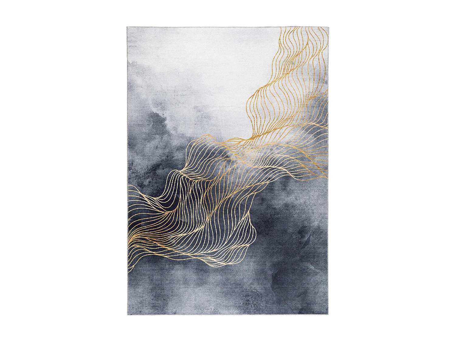 tappeto da soggiorno grande 200x290 tessuto rettangolo grigio e crema modello astratto VIVACE 12