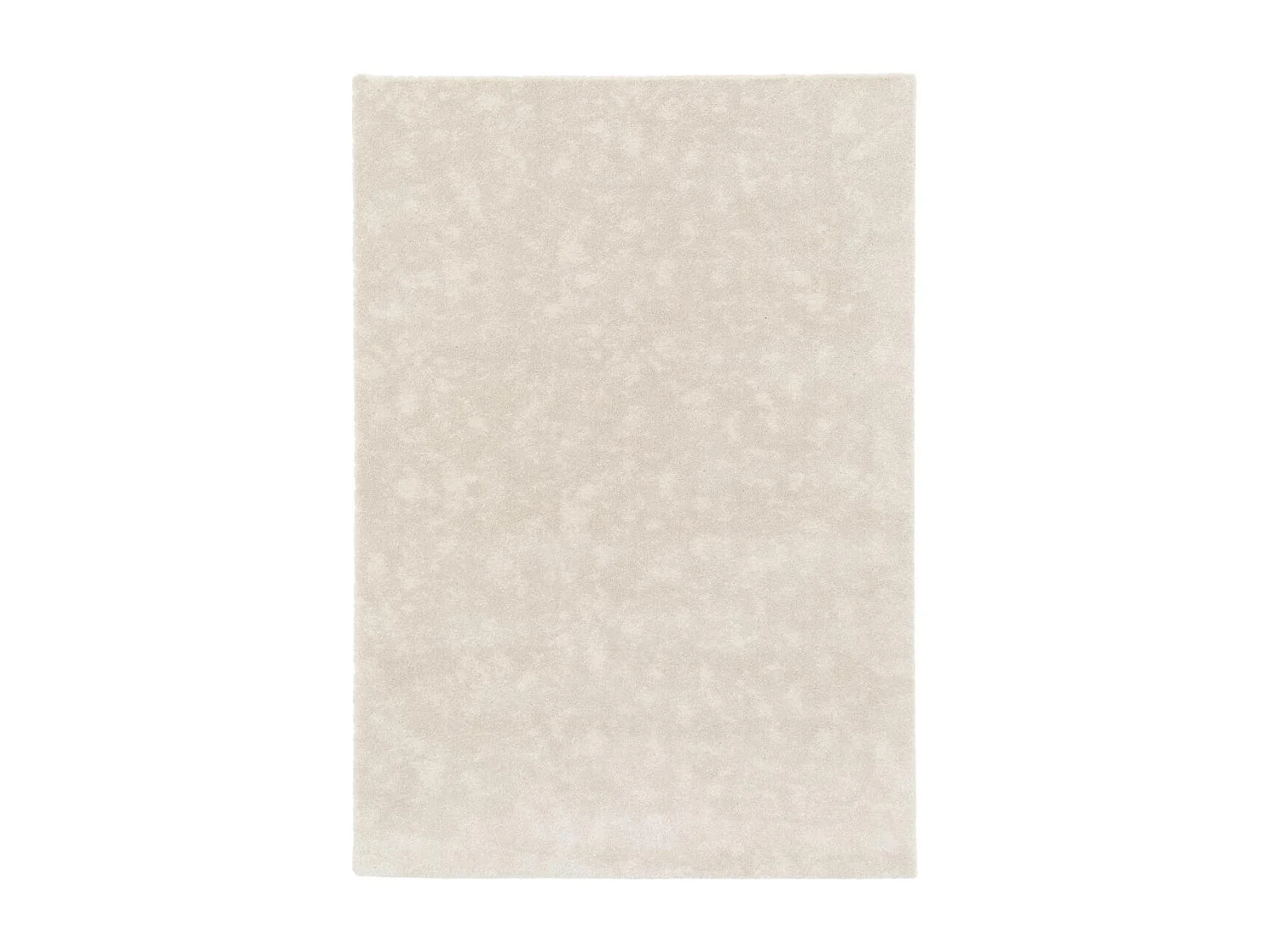 tapis grand salon 200x290 tissé beige rectangle motif uni VELURE 1