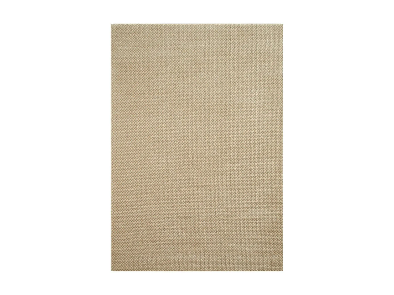 tapis salle à manger 200x290 tissé crème et beige rectangle motif faux uni