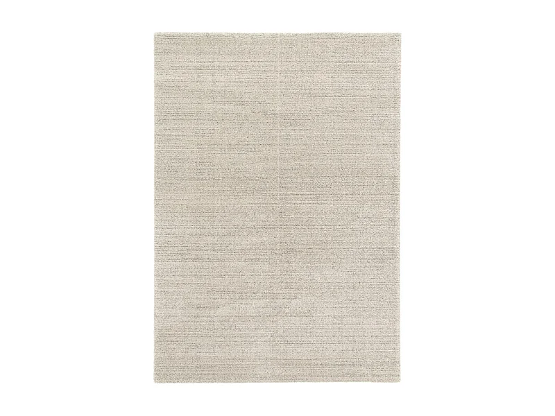 tapis grand salon 200x290 tissé beige rectangle motif faux uni GLACIA 1