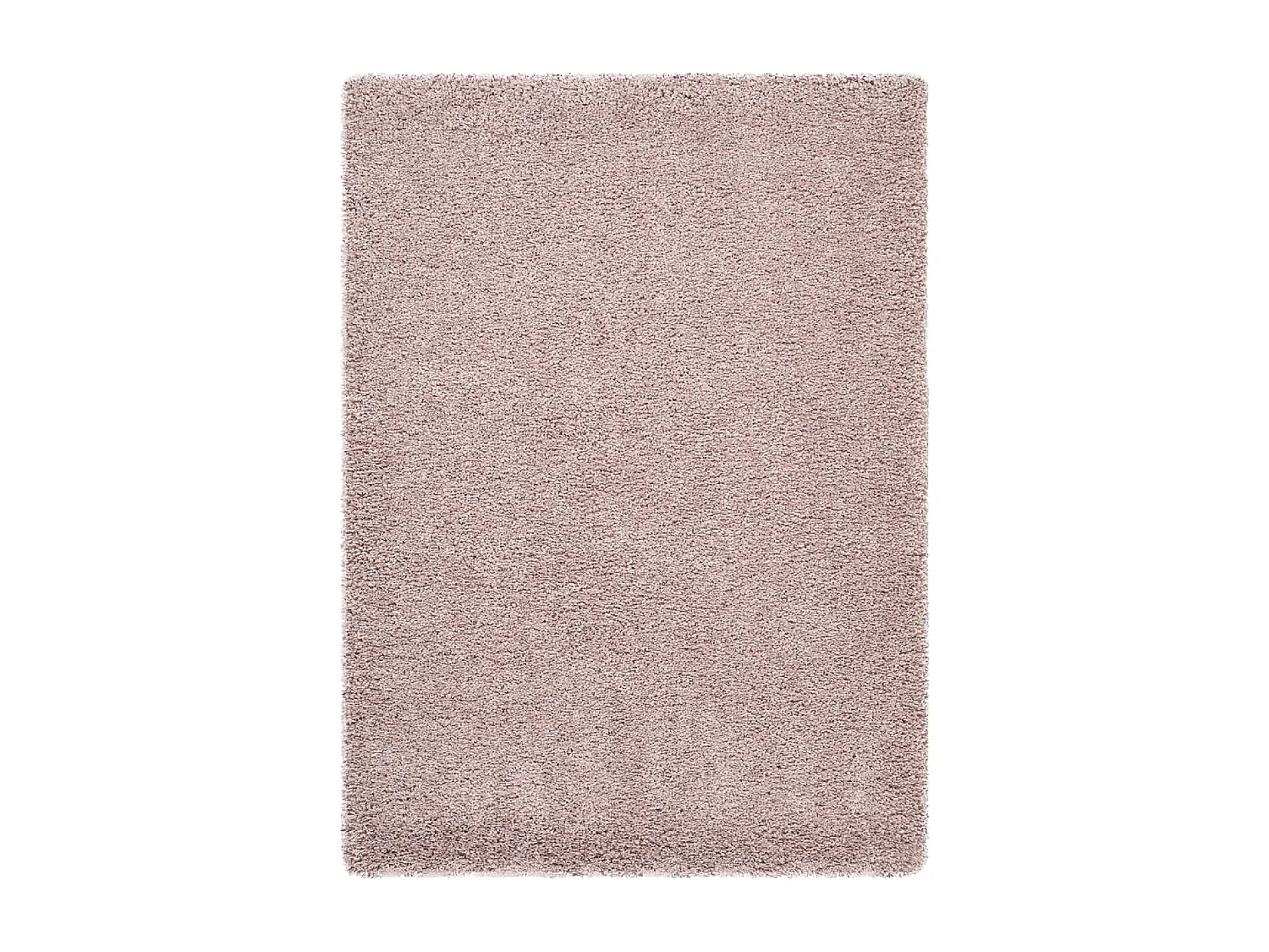 Tappeto Shaggy 160x230 rettangolo intrecciato rosa tinta unita FLEURAN