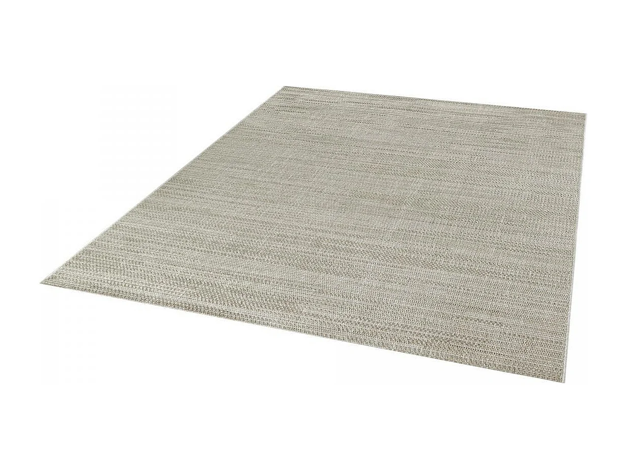 Tapis extérieur 160x225 tissé kilim gris BOTANI 3