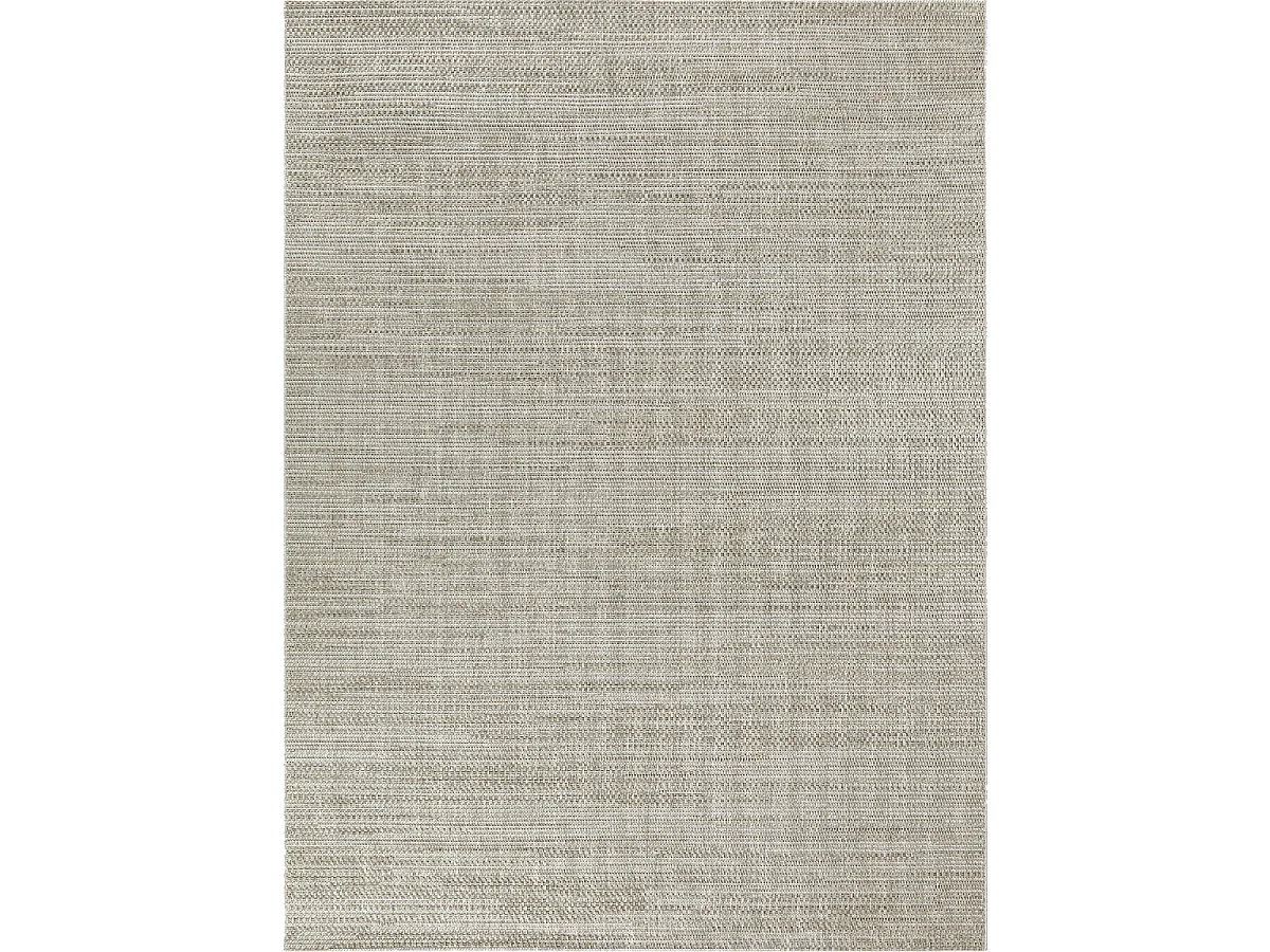 Tapis extérieur 160x225 tissé kilim gris BOTANI 3
