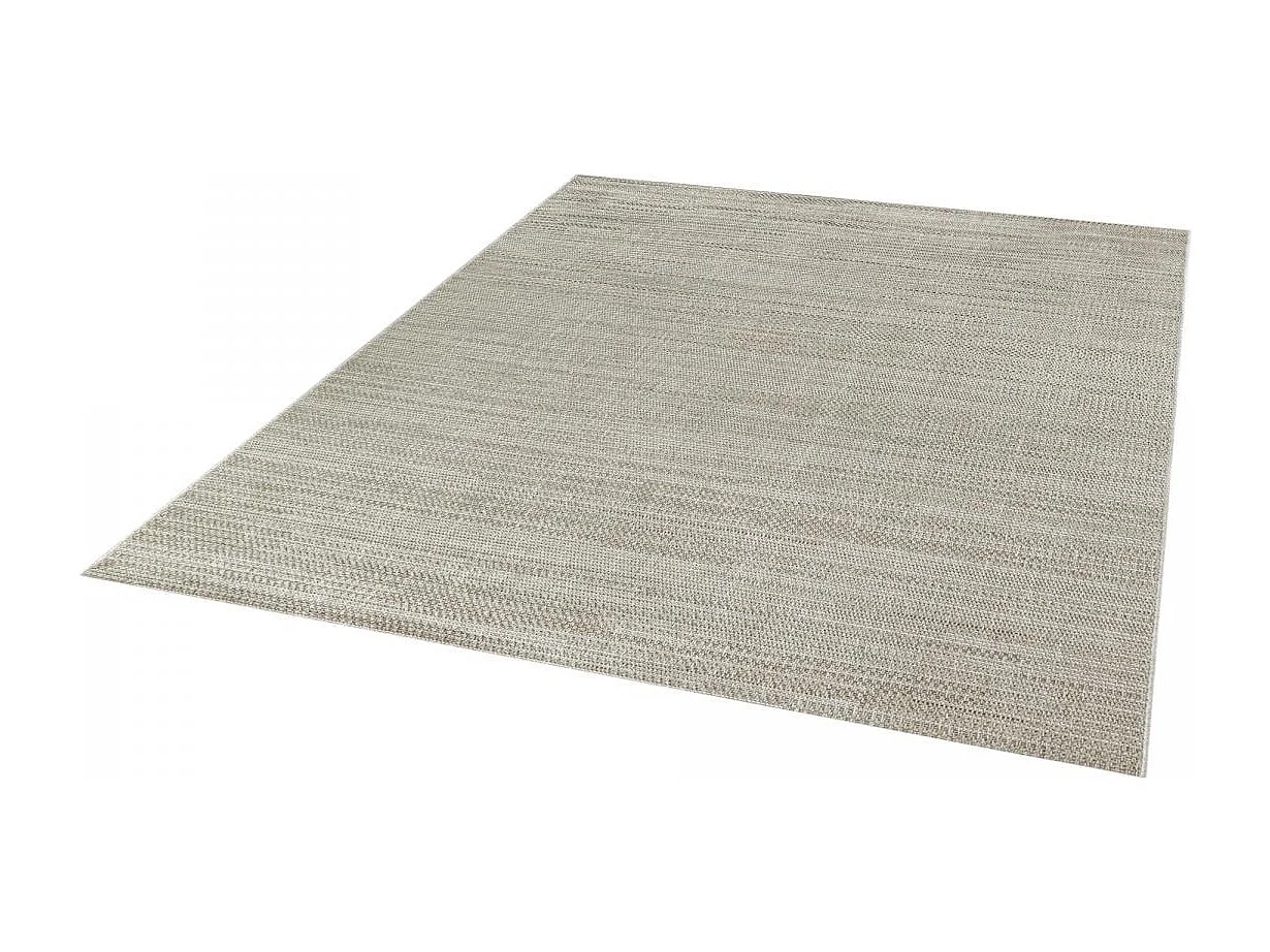 Tapis extérieur 160x225 tissé kilim gris BOTANI 3