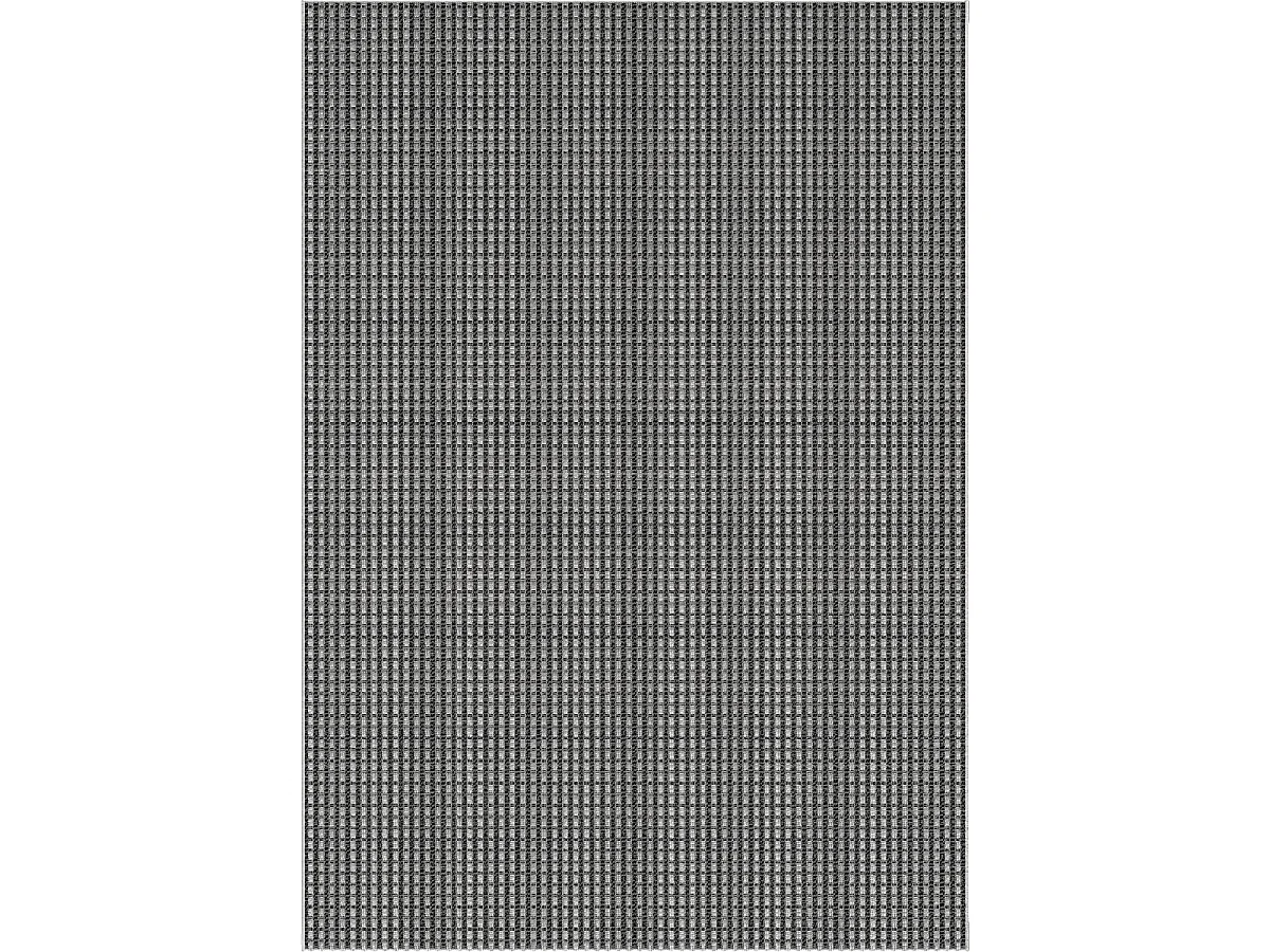 Tapis extérieur 80x150 tissé kilim noir et gris BOTANI 2