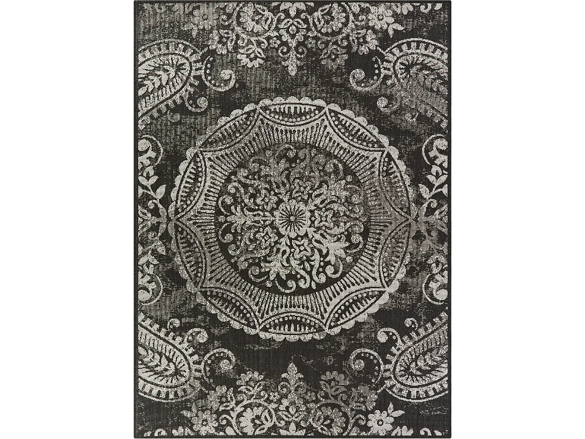 Tappeto kilim rettangolare intrecciato per esterni IRISA 1