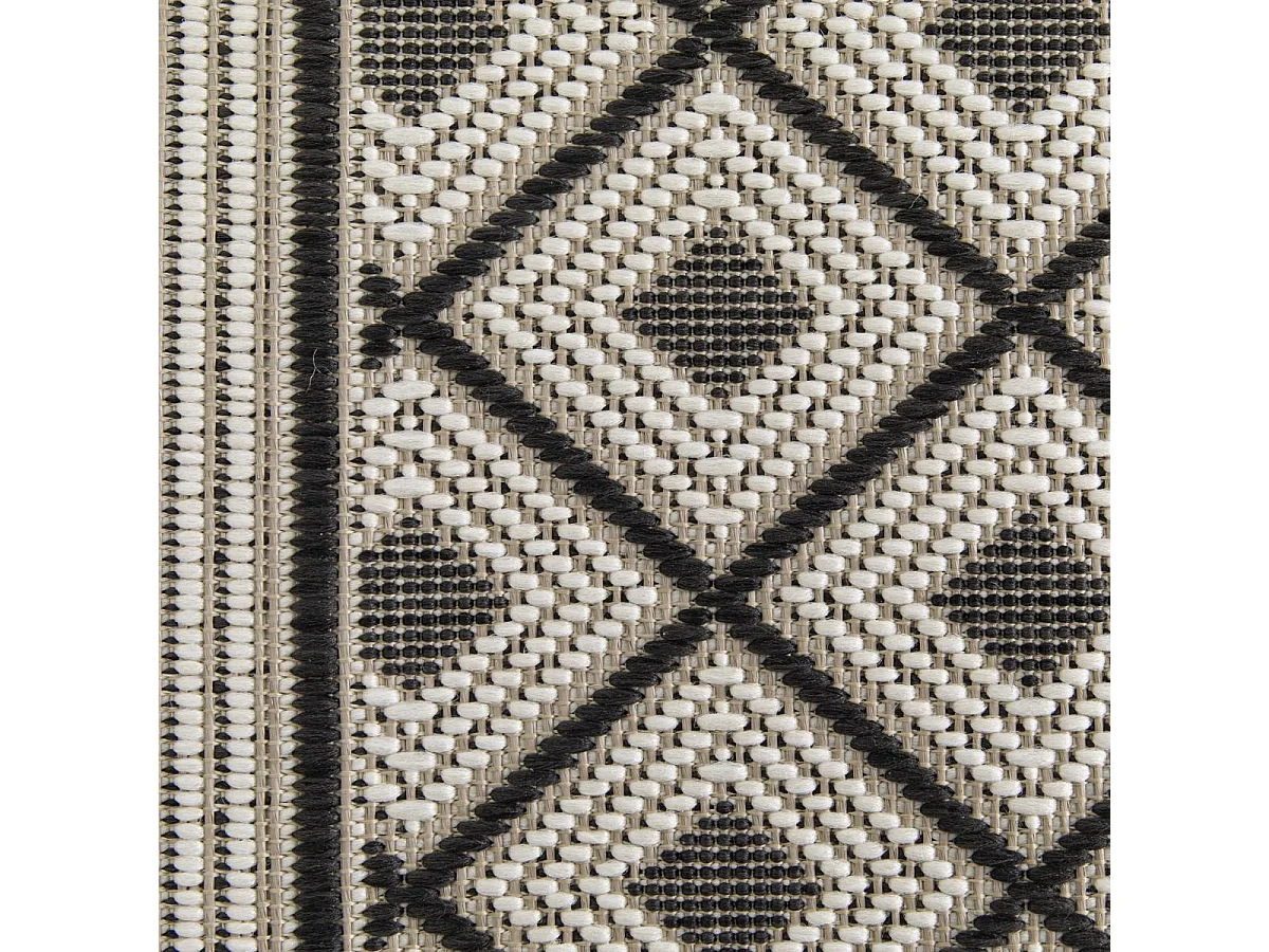 Tapis extérieur 200x290 tissé kilim beige MOONDOW