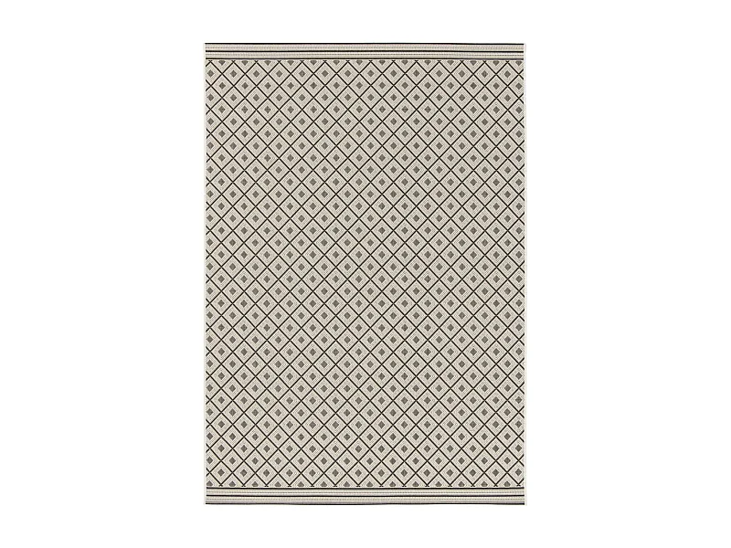 Tapis extérieur 160x230 tissé kilim beige MOONDOW