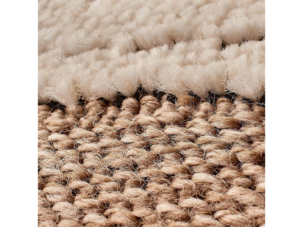 Tapis extérieur 120x170 tissé kilim maron et gris ZEPHYR 2