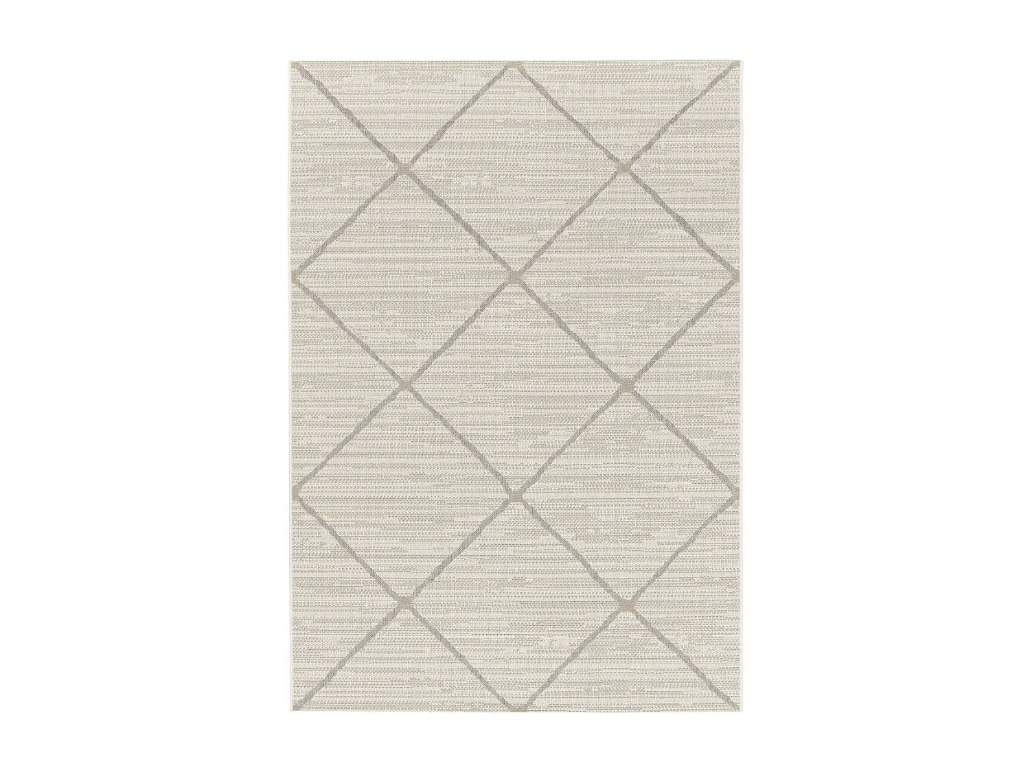 Tapis extérieur 120x170 tissé kilim beige ENANTA 2