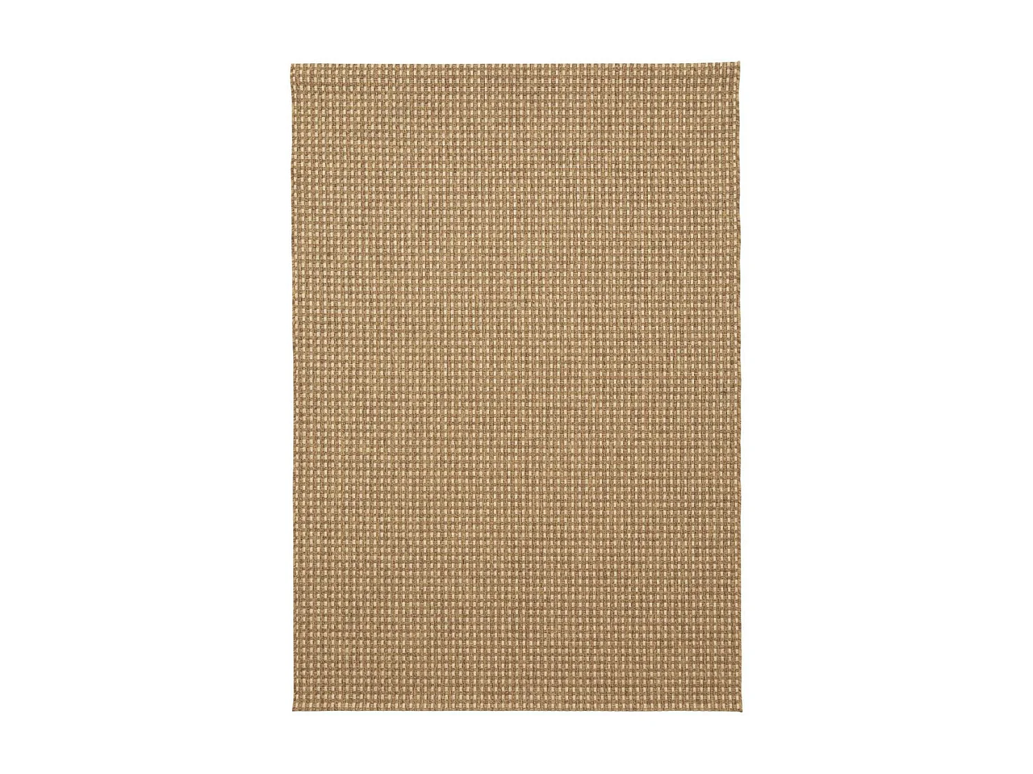 Tapis extérieur 80x200 tissé kilim marron et beige BOTANI 1