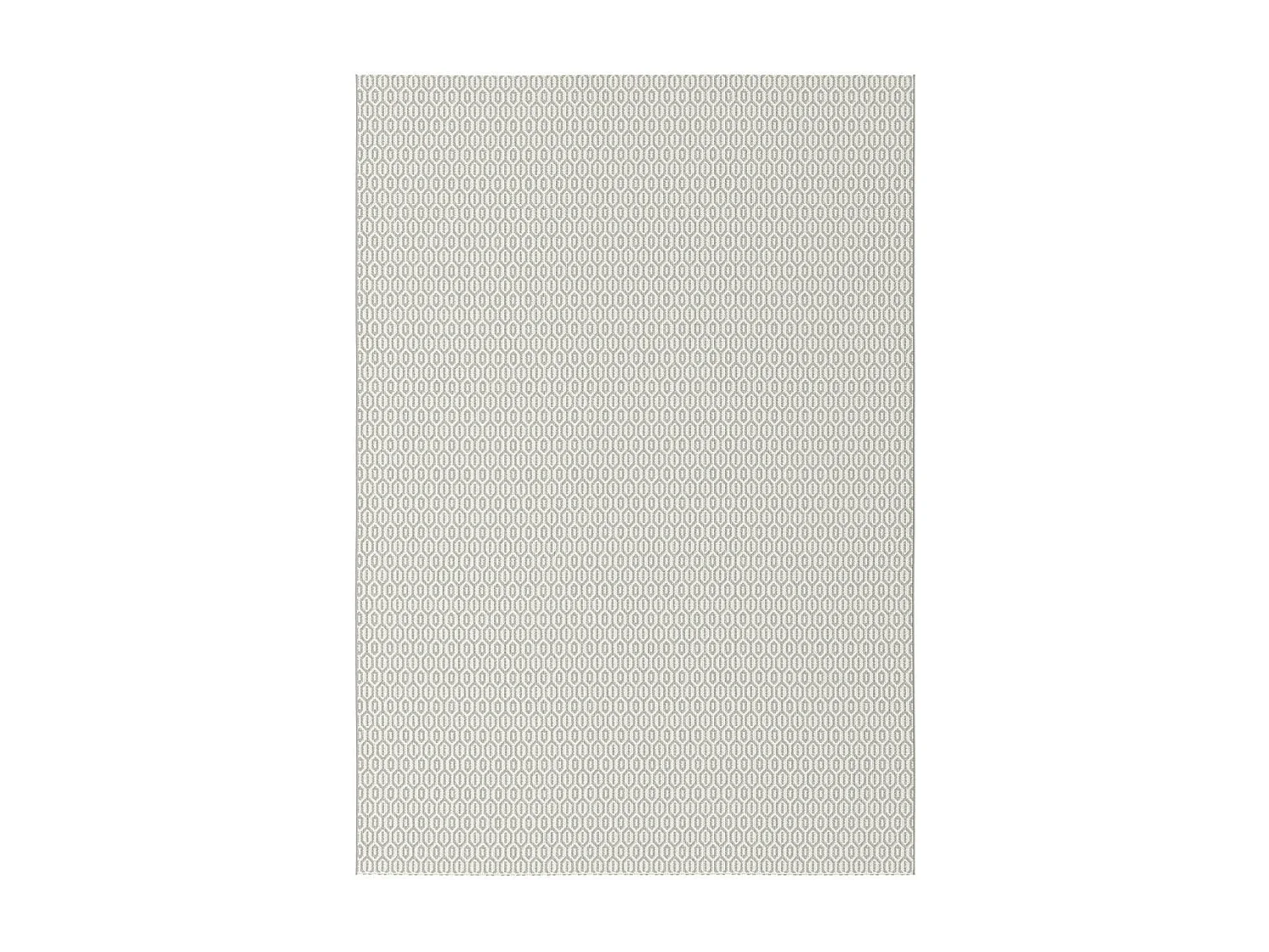 Tapis extérieur 200x290 tissé kilim gris et blanc STALOW 4