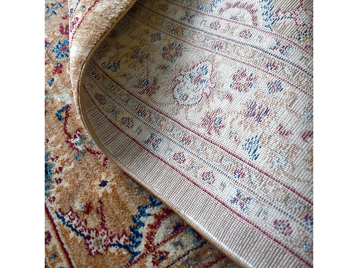 Tappeto orientale 120x180 rettangolo beige e avorio intrecciato modello tradizionale CHOBAY D