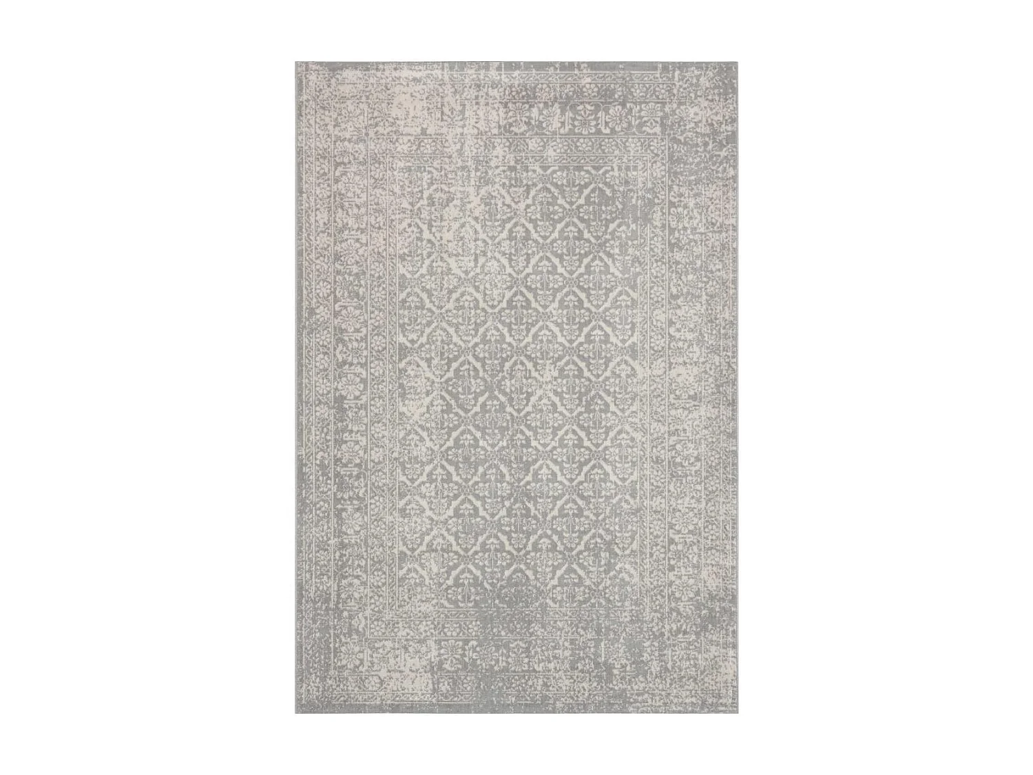 tappeto da ingresso 80x200 tessuto rettangolare grigio motivo etnico LUMIN 4