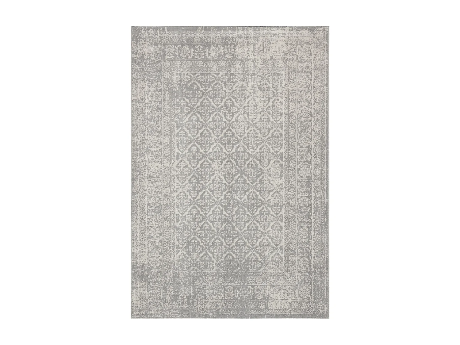 tappeto da ingresso 80x200 tessuto rettangolare grigio motivo etnico LUMIN 4