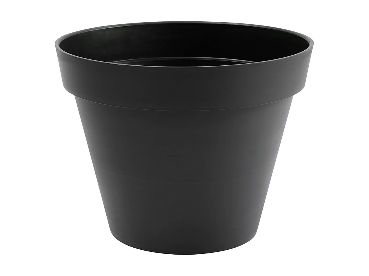 Ronde Bloempot Toscane Ø 40 x H.32 cm - Antraciet - Gemaakt in Frankrijk