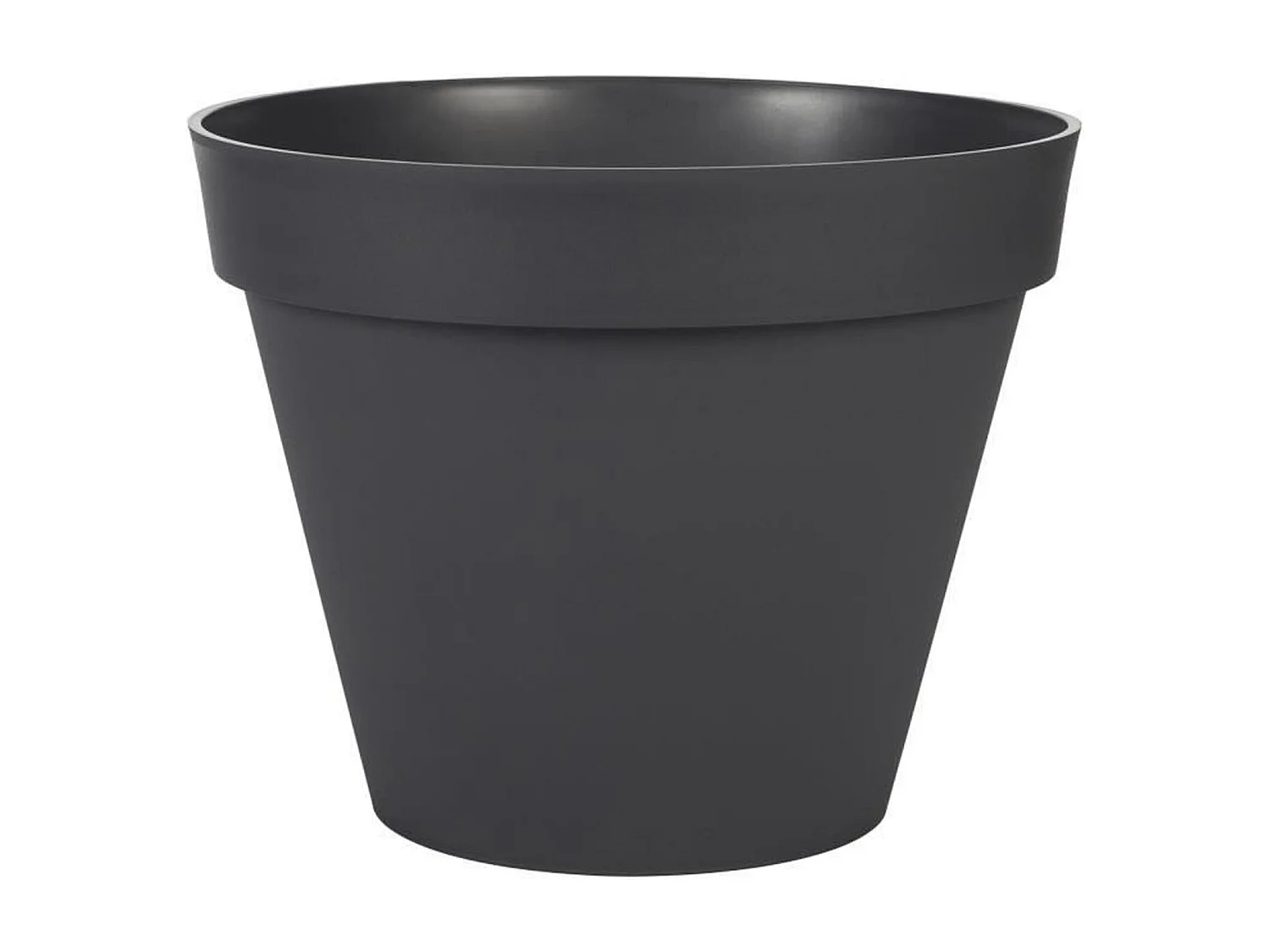 Ronde Bloempot Toscane Ø 40 x H.32 cm - Antraciet - Gemaakt in Frankrijk