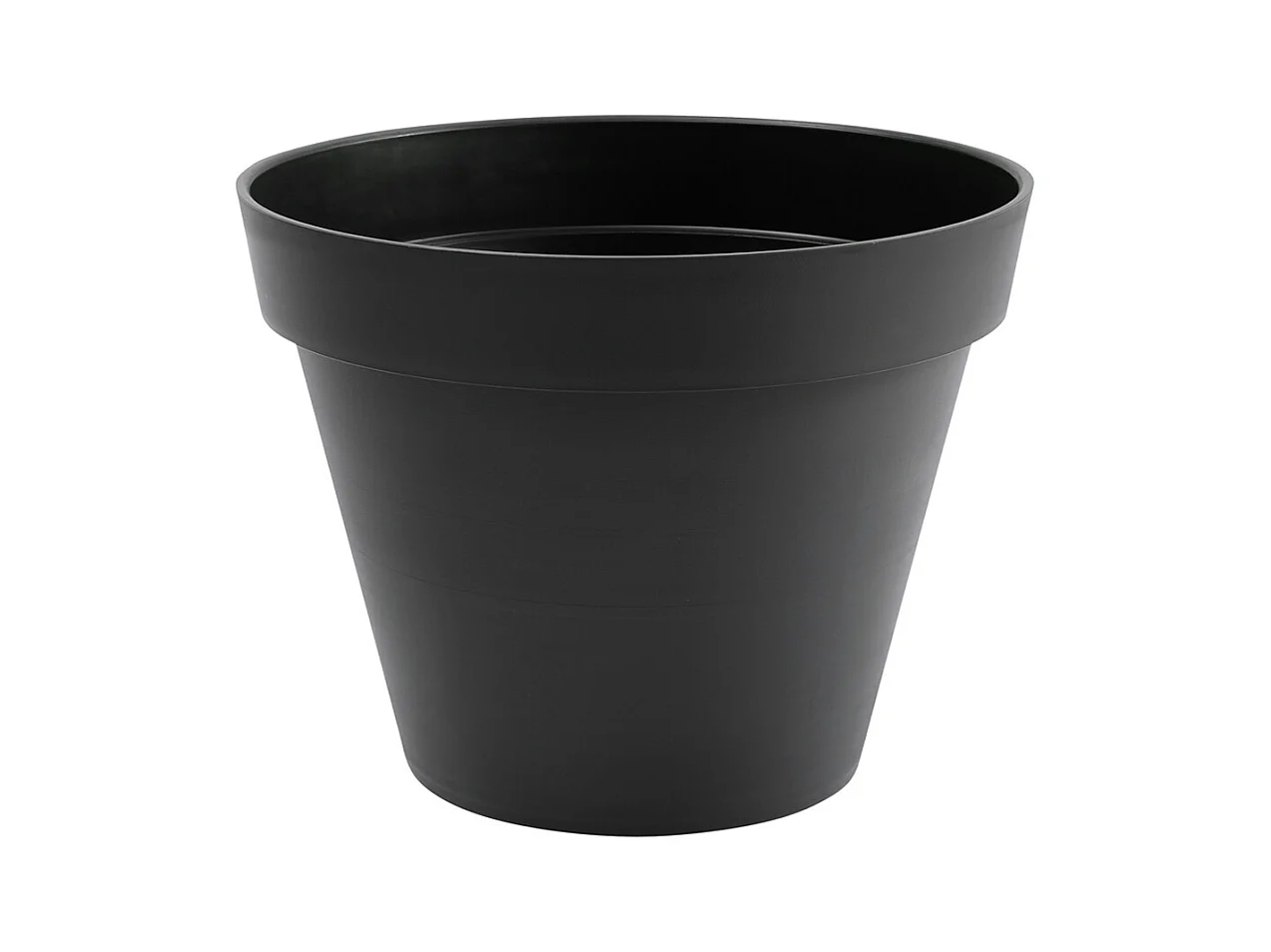 Pot de fleur rond Toscane Ø 40 x H.32 cm - Anthracite - Eda
