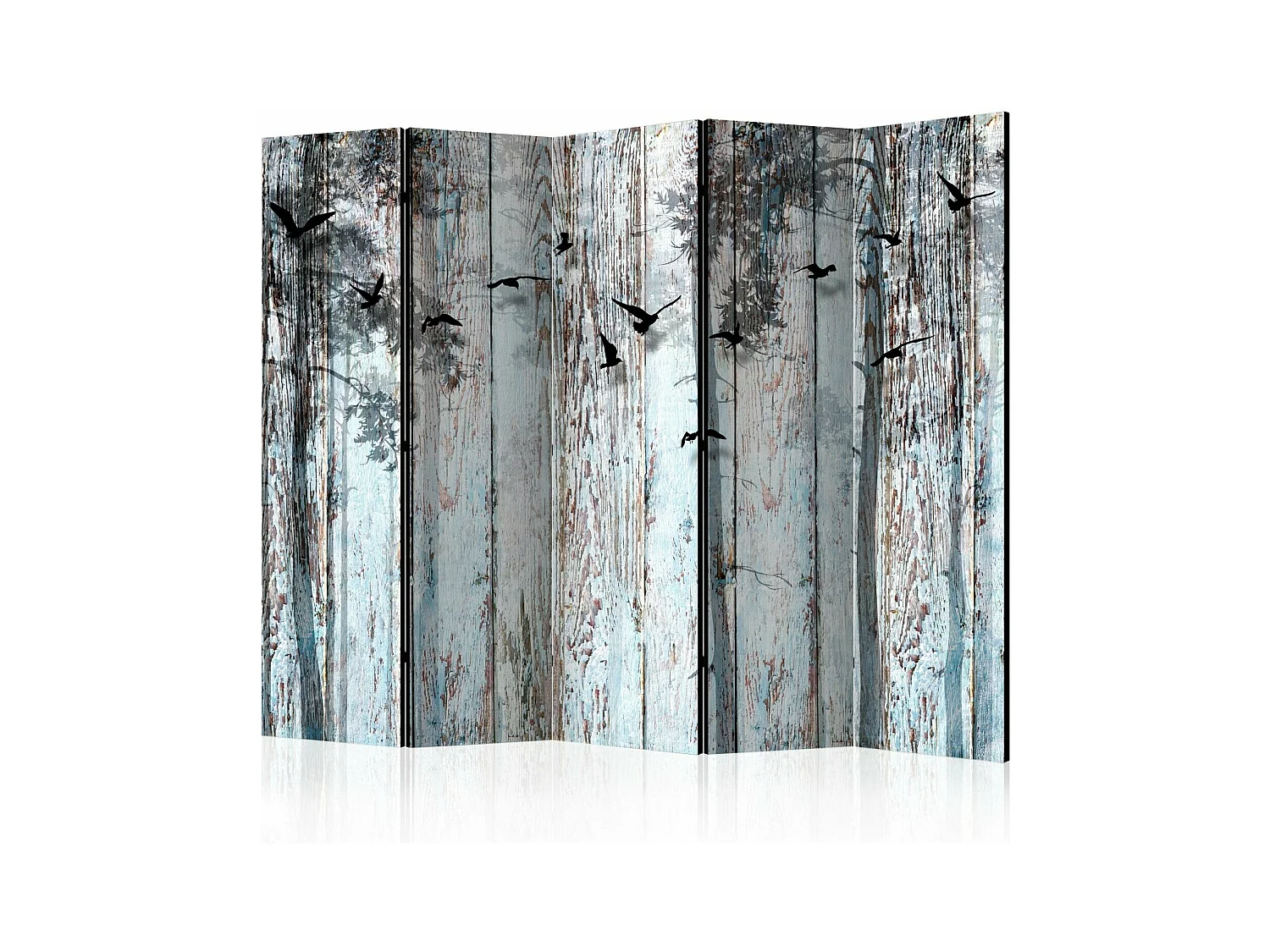 Paravent planches rustiques II 5 volets - 225 x 172 cm