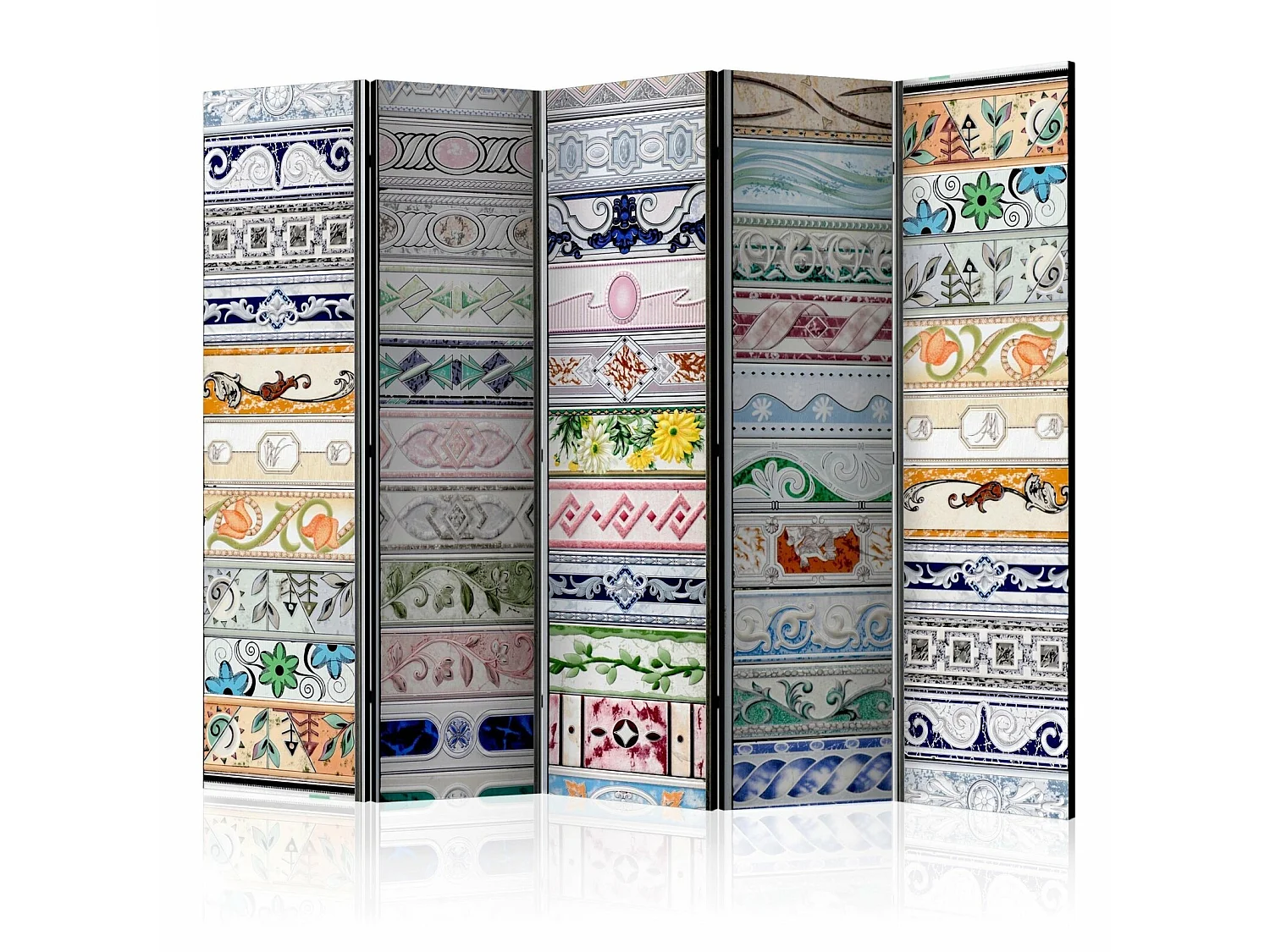 Paravent collection de carreaux II 5 volets - 225 x 172 cm