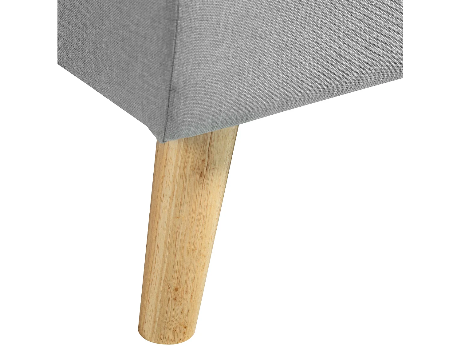 Canapé convertible d'angle scandinave 3 places en tissu gris clair - CA00002