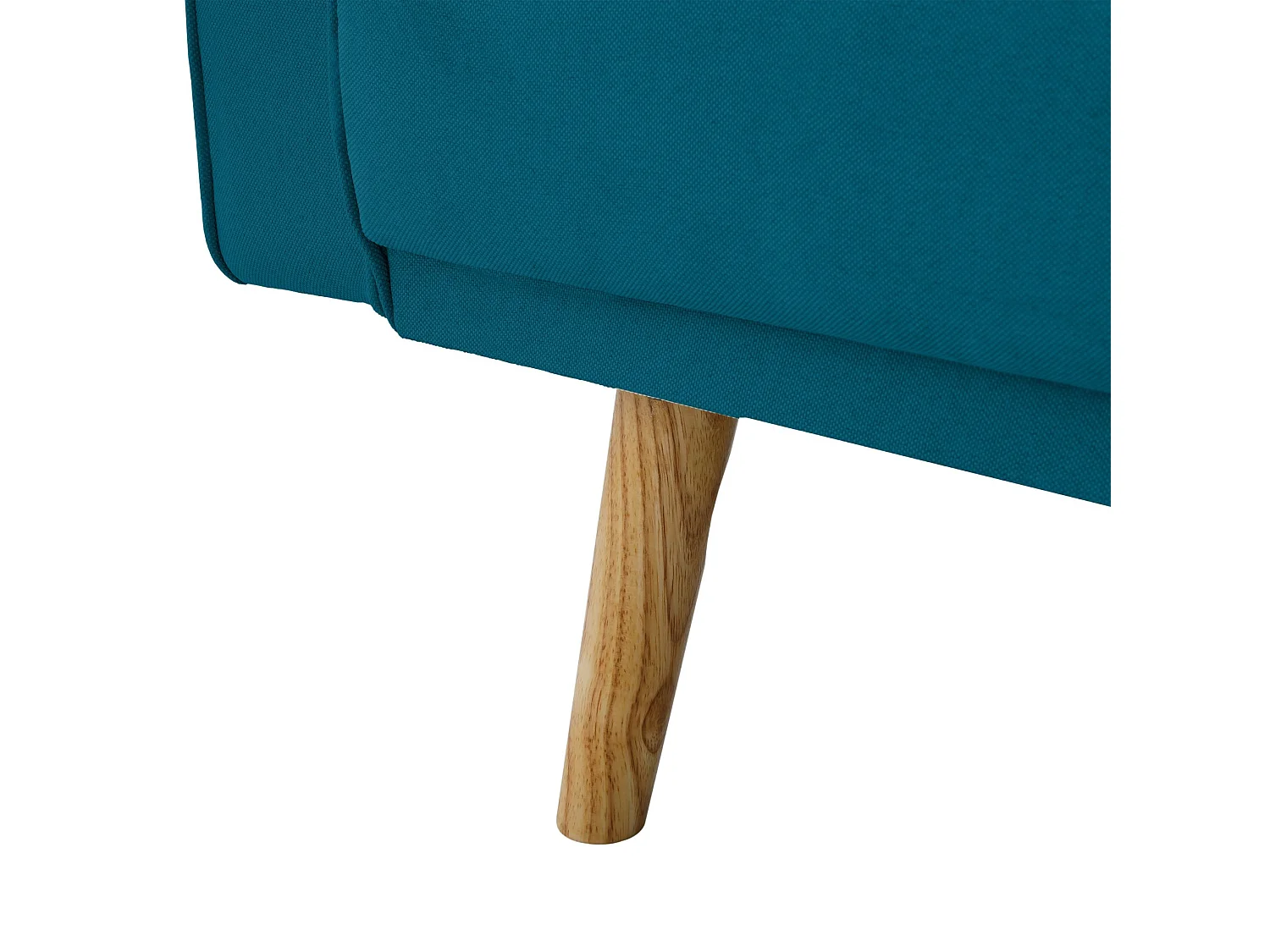 Canapé convertible droit scandinave 3 places en tissu bleu pétrole - CA00001
