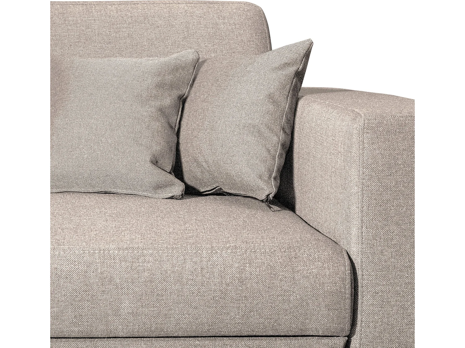 Canapé convertible d'angle gauche 4 places en tissu beige - CA00004